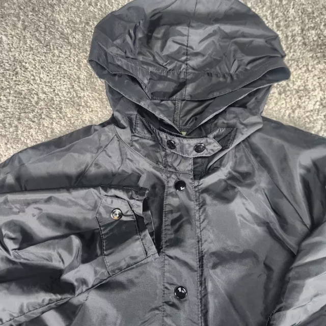 VINTAGE ORVIS RAIN Jacket Mens 42 Trench Overcoat Nylon Packable Hooded ...