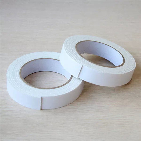 Hot 2 Rolls White Foam Double Sided Mounting Tape Sticky Strong Adhesive Strips