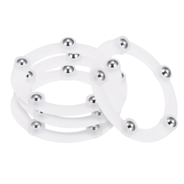 2" Giratorio Soporte con Rodamientos Lazy Susan Base, Anular Blanco 4pzs