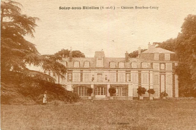 Carte SOISY SOUS ETIOLLES Château Bourbon Conty