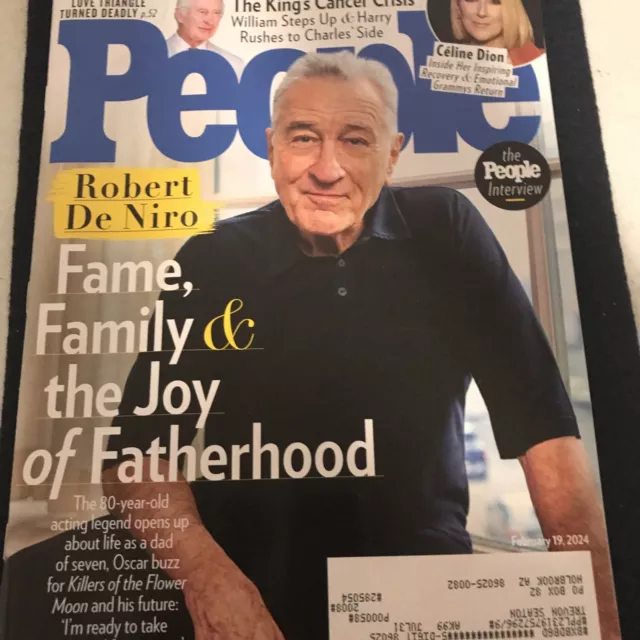 PEOPLE MAGAZINE, FEBRUARY 19, 2024, Robert De Niro 3.00 PicClick