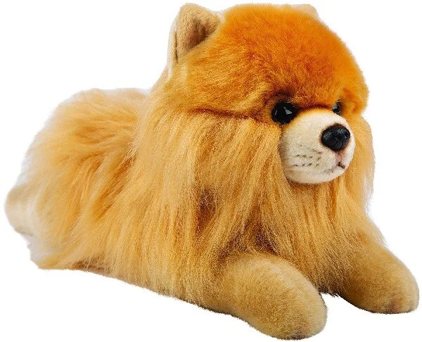 SUKI 12144 POMÉRANIE Spitz Nain Allongé 30 CM Animaux en Peluche