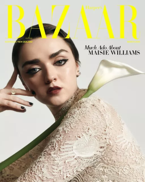 Harper's Bazaar Australia Magazine March 2024 - Much A Do About Maisie Williams