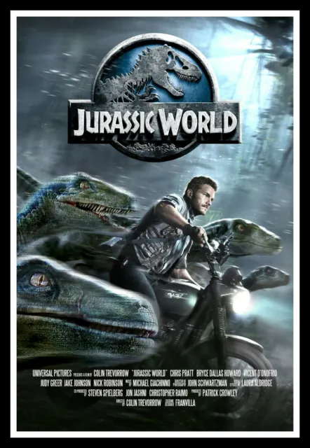 Jurassic World Raptor OFFICIAL MOVIE  PREMIUM POSTER FILM PRINT HIGH QUALITY