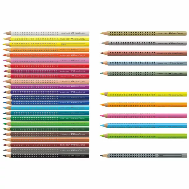 FABER CASTELL Farbstift Bleistift JUMBO Grip metallic neon [Farben wählbar]