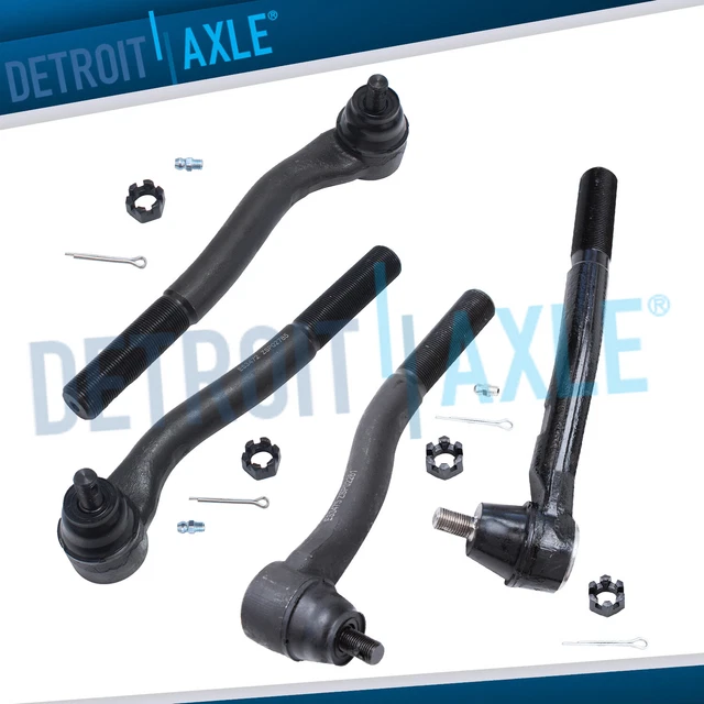 FOR 1999 2004 Jeep Grand Cherokee All (4) Inner & Outer Tie Rod Ends