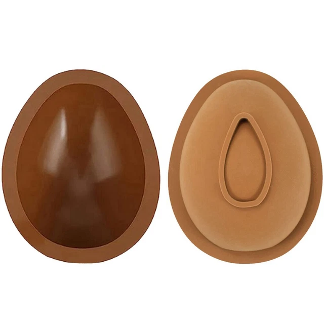 Confezione da 2 uova di Pasqua - stampi per cioccolato, stampo per uova in silicone, uova di Pasqua - cioccolato 1199