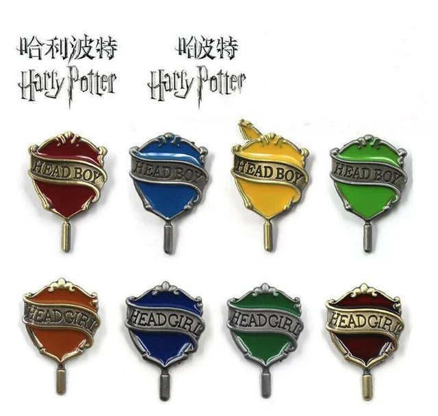 New Harry Potter HEAD GIRL BOY Pin Badge Metal Brooches Slytherin Hufflepuff