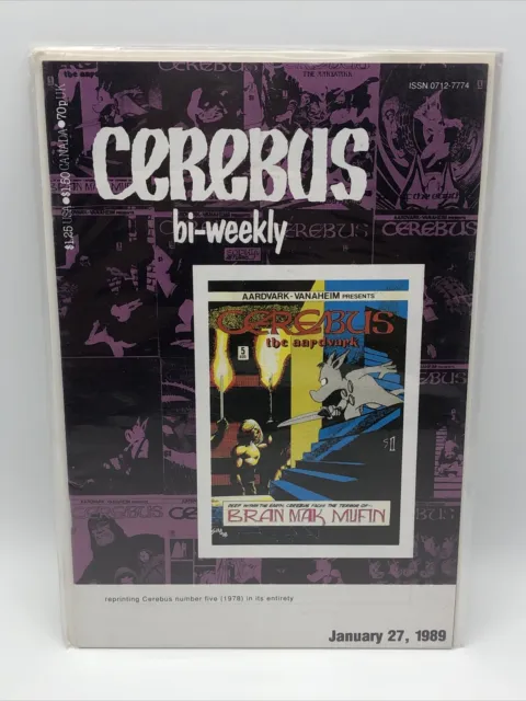 Cerebus Bi-Weekly No. 5 January 27, 1989 Aardvark-Vanaheim 1st Printing c5