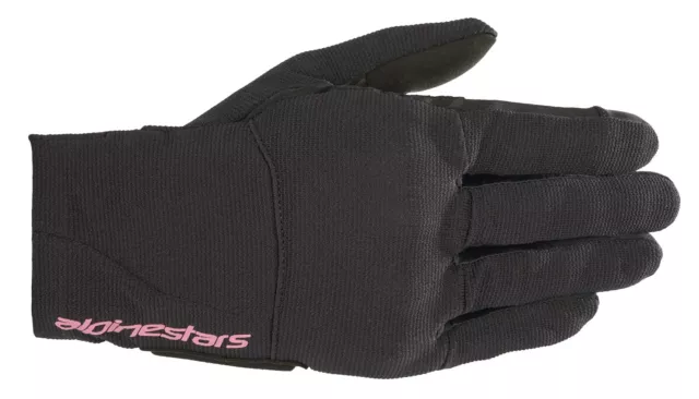 Alpinestars Reef Womens Gloves kurze Damen Motorradhandschuhe black fuchsia