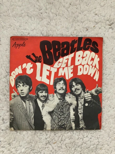 The Beatles Get Back Don'T Let Me Down -with Billy Preston 45T C006-04084 1969