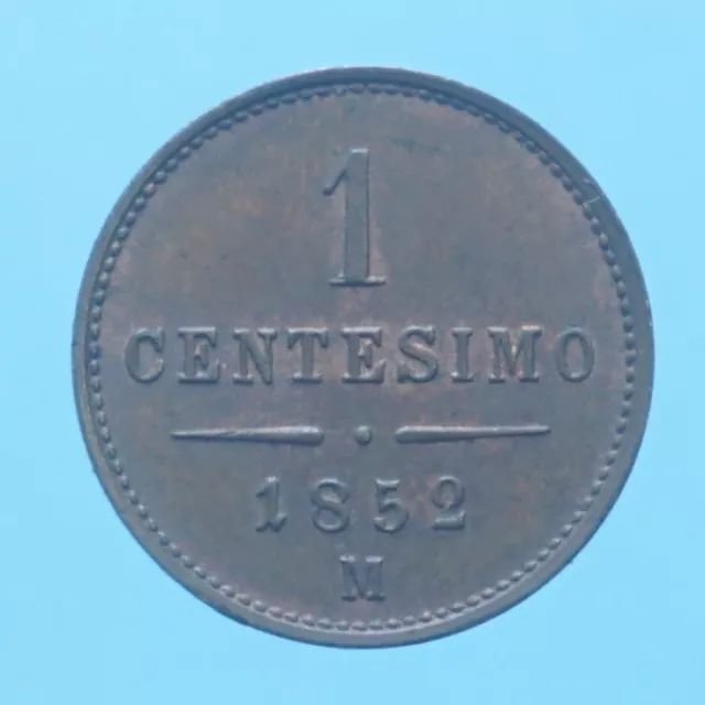 Lombardo Veneto Francesco Giuseppe Centesimo 1852 Milano Coin Cuoio Numismatica