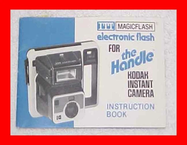 Itt Magicflash Electronic Flash Booklet Manual For Kodak Handle Camera