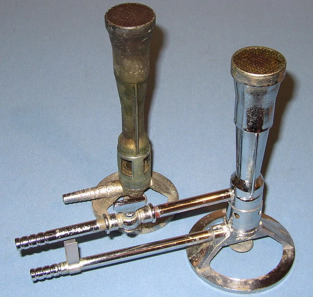 LOT of (2) Fisher Scientific 1201 AccuFlame Lab Gas Bunsen Burner