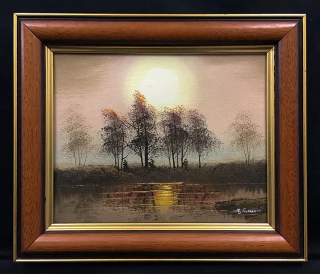 Late 20th Century English School Oil On Canvas Landscape Painting. Signed.