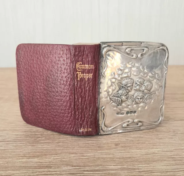 Stunning Miniature Hallmarked Silver Book Of Prayer, Bible, Excellent Condition