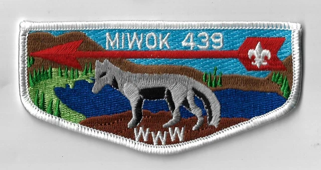OA Miwok Lodge 439 Flap WHT Bdr. Santa Clara County Council 55 San Jose, CA [TX-