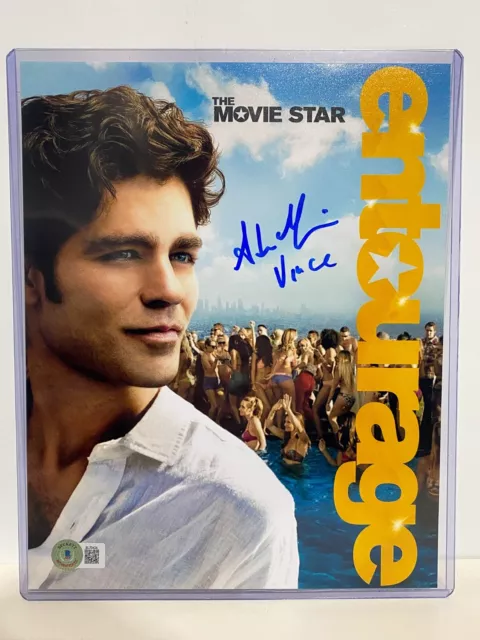 Entourage Adrian Grenier Vince Firmado 8x10 Foto Beckett Authenticated Bam Caja