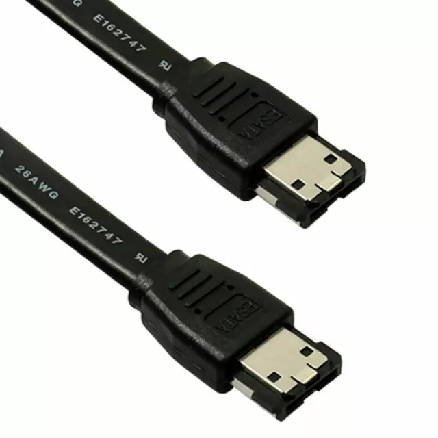 eSATA Male to Male Extension Data Transfer Cable Cord for Portable Hard Drive 1m