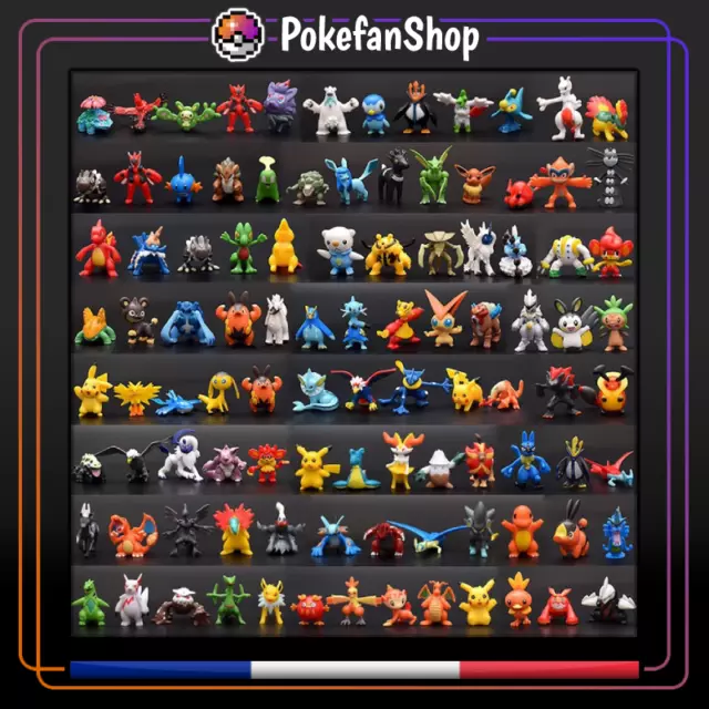 144 POKEMON FIGURINES + SAC cadeau anniversaire enfant fille garçon RAPIDE