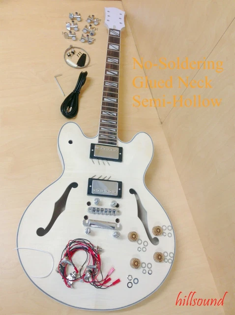 Haze E-272 DIY kits semi hollow body  With Tuner ,Picks