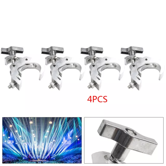 4Pcs Stage Truss O-Clamps Heavy Duty DJ Stage Lighting Hook Mount 330lb Load New