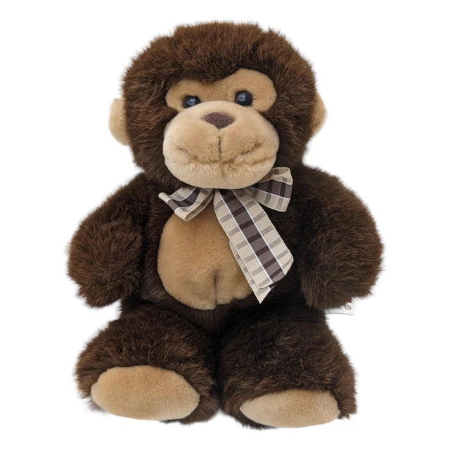 A&A AURORA SOFT Toys Monkey Plush Cuddly Teddy Stuffed Animal Vintage