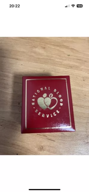 Boxed Blood Donor 50th Donation Pin Badge