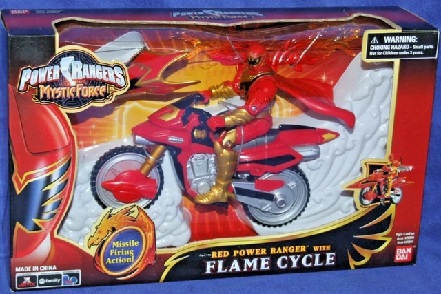 Red A Stone Ranger Cycle POWER RANGERS MYSTIC Force Red Ranger Flame Cycle New Factory Sealed ...