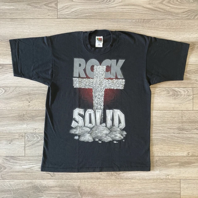 90S VINTAGE JESUS ROCK SOLID GYM Tシャツ 90S VINTAGE JESUS ROCK SOLID GYM Tシャツ