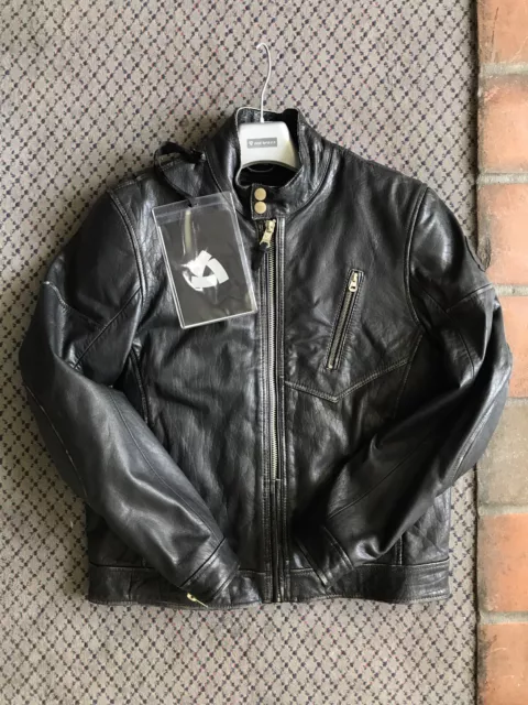 REV'IT Albright Men’s Leather Motorcycle Jacket Naked Bike, Cafe Racer, SZ Eu 50