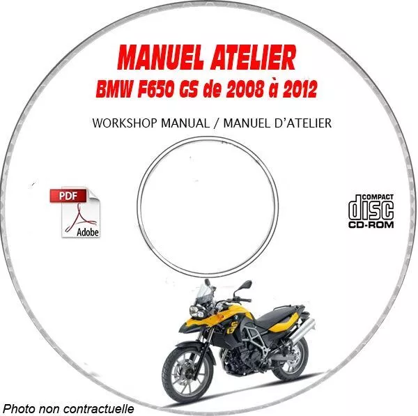 F650 GS 08-12 - Manuel Atelier CDROM BMW FR Expédition - --, Support - CD-ROM -