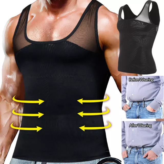 Men Gynecomastia Compression Shirts to Hide Boobs Moobs Shapewear Vest Tank Top