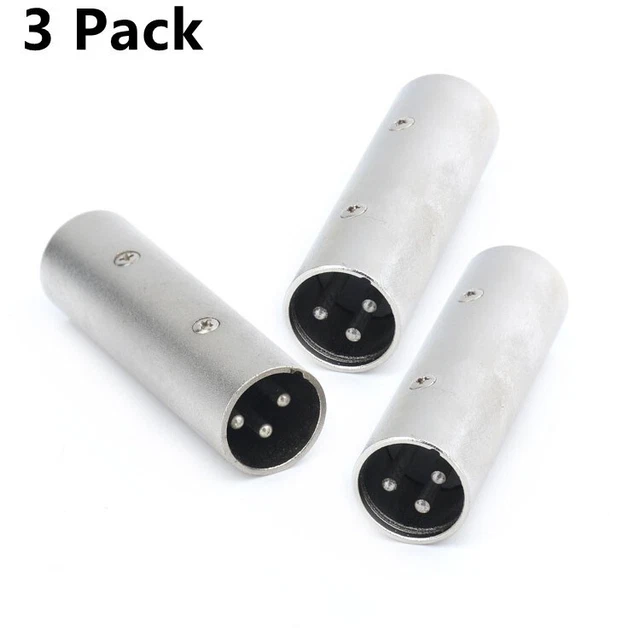 Precision Built 3-Pin XLR Adapter Audio Microphone Connector Part