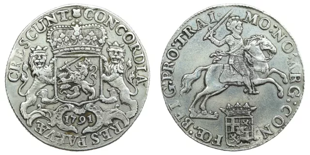 Netherlands / Utrecht - Ducaton, Silver Rider 1791