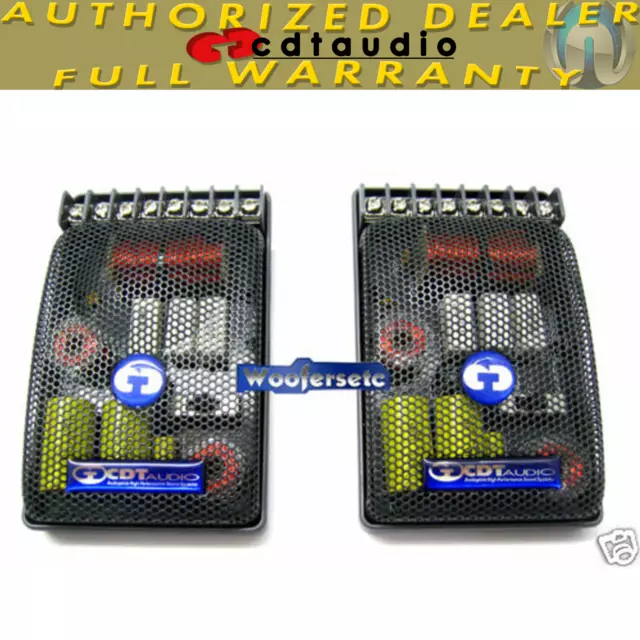 Satnet 480 Cdt Audio 2 Way Component Speakers Tweeters Car Crossovers Pair New