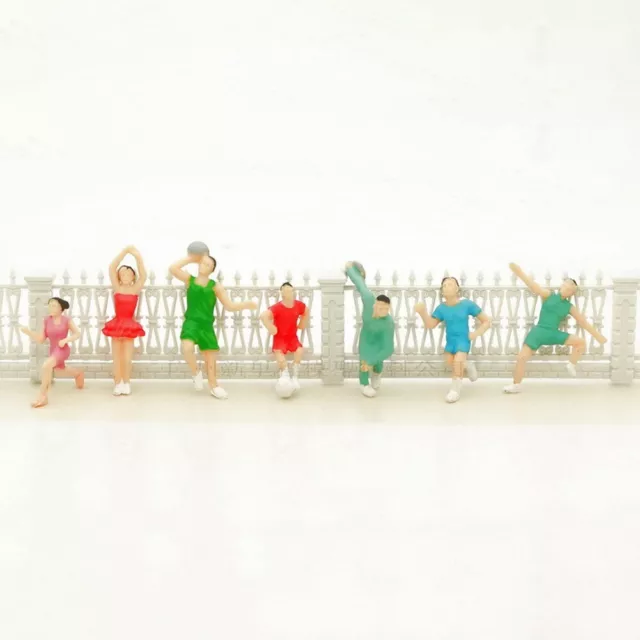 Figurines peintes personnes à l'échelle HO réalistes pour détailler scènes