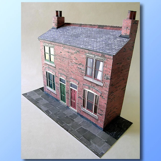 1:43 Scale Chinese Takeaway Card Model Kit – 7mm/O Gauge, Unassembled, For Railway Dioramas