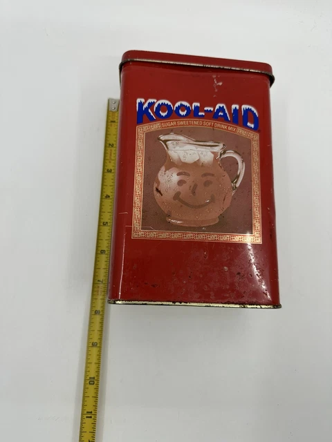 Kool Aid Red Tin Rectangle Collectible Container