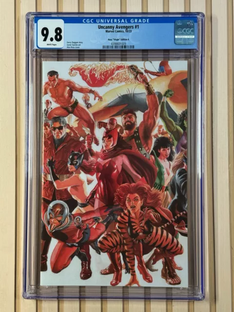 Uncanny Avengers #1 2023 Marvel Comics Alex Ross Timeless Virgin Variant CGC 9.8