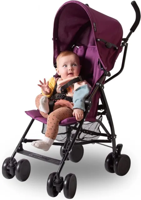 Baby Toddler Stroller Buggy Child Pushchair (Midnight) Black+Plum 6Months+