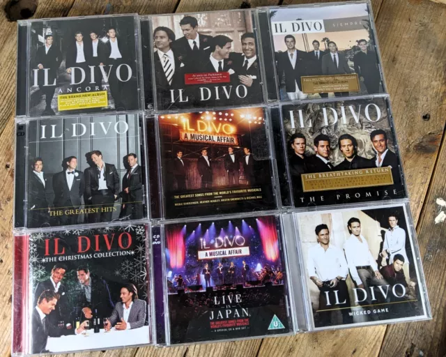 Il Divo CD Album Bundle x9: Ancora, Musical Affair, Siempre, Wicked Game