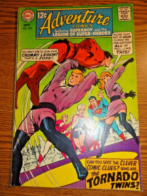 Adventure Comics #373 Neal Adams Key Superboy & Legion of Super-Heroes 1st Pr DC