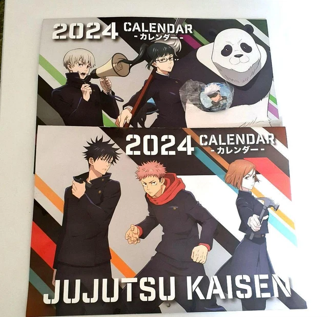 JUJUTSU KAISEN 2024 Calendar Kura Sushi Gojo Satoru Can Badge EUR 35,28