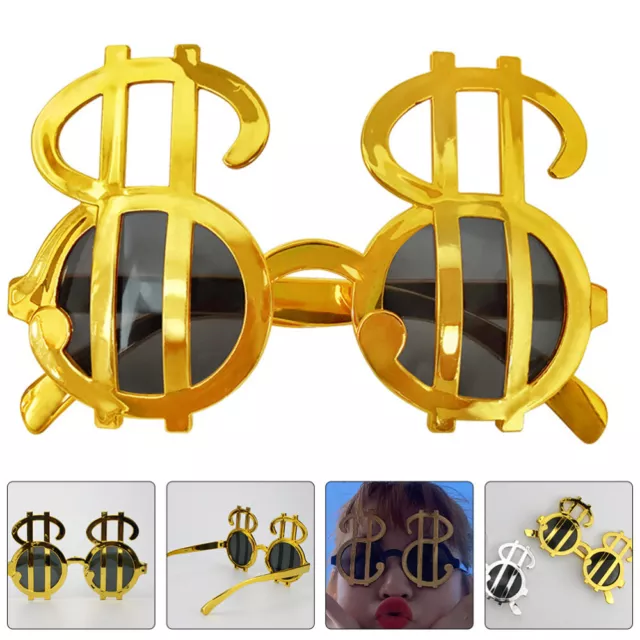 6 Pairs Dollar Glasses Party Eyeglasses Sunglasses for Costume Cosplay Props-OX