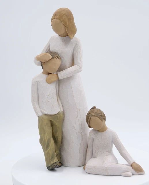 WILLOW TREE MOTHER & Son with Daughter Figurines Gift set £52.02