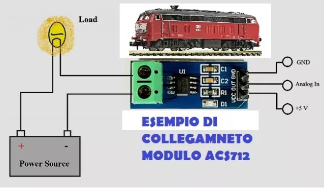 Modulo Sensore Di Corrente 30A Acs712 Per Arduino Amperometro