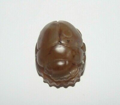 RARE ANCIENT EGYPTIAN ANTIQUE Agate Scarab Protection Amulet 1788-1732 BC (5)
