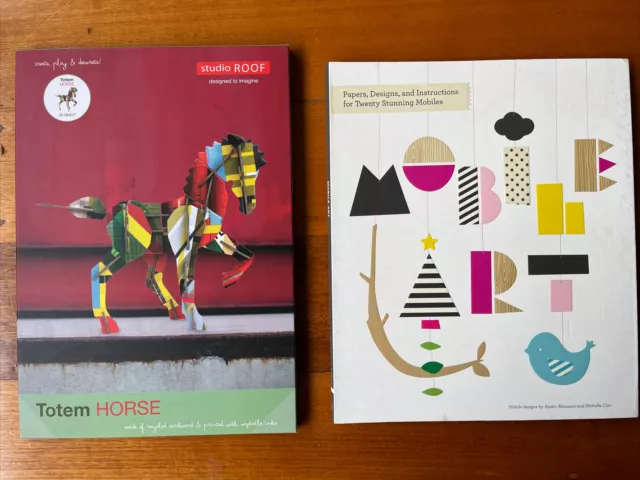 Paper Construction Kits MOBILE ART & Totem HORSE design projects