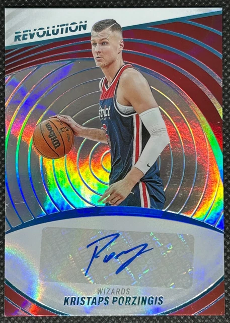Kristaps Porzingis 2022-23 Revolution Infinite Auto #/25 Wizards